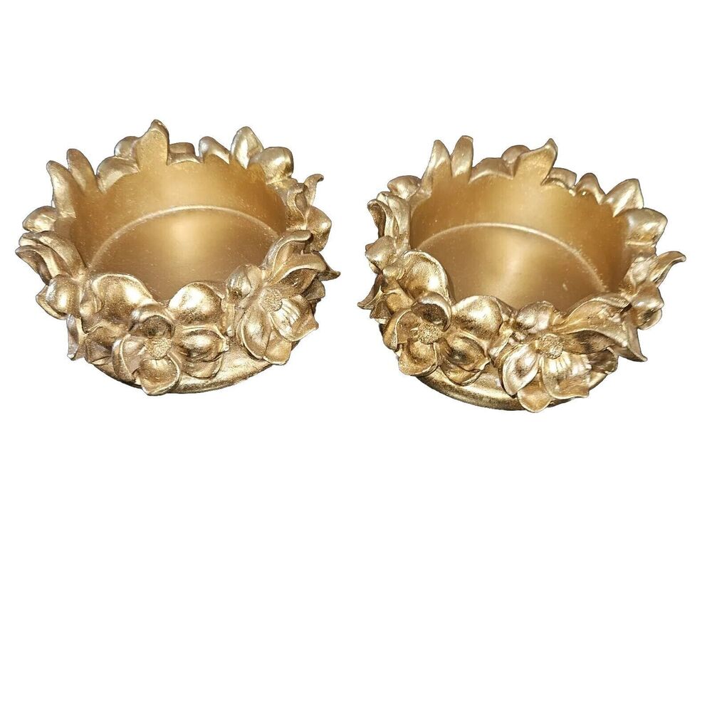 Touch Of Class gold candle holder set